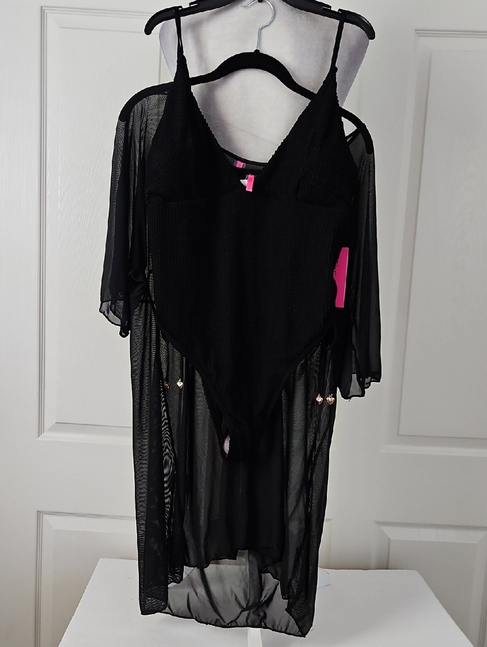 Betsey Johnson NWT 2PC Swimsuit and Coverup